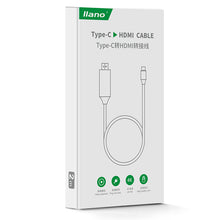 Load image into Gallery viewer, 2m Type-C to HDMI Converter Cable 4K HD Thunderbolt Same Sync Screen Conversion Adapter Cable for Apple Macbook

