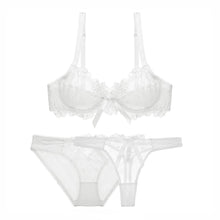 Load image into Gallery viewer, Varsbaby 3pcs Women Bra Sets Bras+Panties+Thongs
