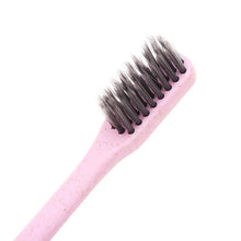 Load image into Gallery viewer, Toothbrush 10pcs Wheat Straw Environmentally Friendly Bamboo Charcoal Toothbrushes Toothbrushes with

