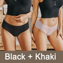 Load image into Gallery viewer, 2PCS/Set Seamless Panties Women Sexy Underwear V Desgin Waist Briefs Plus Size Brazillian Pantys Female Lingerie Underpants
