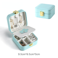 Load image into Gallery viewer, Jewelry Storage Box Earrings PU Leather Ring Portable  Holders Case
