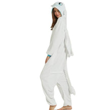 Load image into Gallery viewer, Kigurumi Dragon Onesies Animal Winter Flannel Pajamas Adult Halloween Party Costume Jumpsuit
