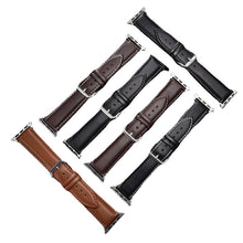 Load image into Gallery viewer, Calfskin Genuine Leather Watchband 38mm 40mm 41mm for iwatch 7 2 3 4 5 6 Soft Replace Wrist Strap 42mm 44mm 45mm for Apple Watch
