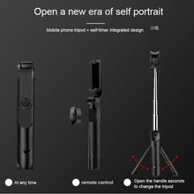 Load image into Gallery viewer, Smartphone Selfie Stick Tripod Stand with Phone Holder Remote Shutter for Selfie Live Streaming Vid
