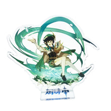 Load image into Gallery viewer, Game Genshin Impact Kaedehara Kazuha Xiao Keqing Hu Tao Standing Figure Acrylic Character Stand Ornaments Model Plate
