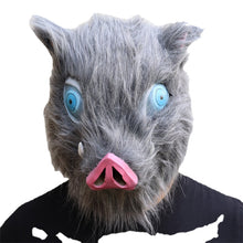 Load image into Gallery viewer, Demon Slayer Kimetsu No Yaiba Hashibira Inosuke Cosplay Costume Pig Mask Pants Outfit Halloween Carnival Costumes Clothes
