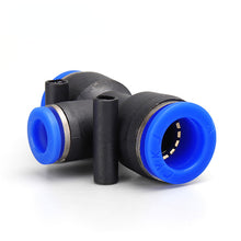 Load image into Gallery viewer, PE Air Connectors 4mm 6mm 8mm 10 12MM Pneumatic Fitting Quick Connect Slip Lock Tee 3Way Plastic Pipe Water Hose Tube Connector
