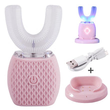 Load image into Gallery viewer, Intelligent Automatic Sonic 360 U-shaped Three-mode Toothbrush USB Rechargeable Electric Toothbrush
