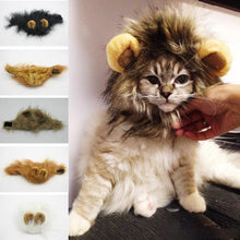 Load image into Gallery viewer, Pet Funny Lion Headgear Halloween Christmas Dog Cat Dress Up Costume Lions Mane Wig
