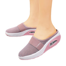 Load image into Gallery viewer, Air Cushion Slip-On Women Walking Shoes Orthopedic Diabetic Ladies Platform Mules Mesh Lightweight Slippers Wedge Female Sneaker
