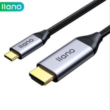 Load image into Gallery viewer, 8K Type-C to HDMI 2.1 Converter Cable 2M 8K/60Hz 4K/120Hz 3D HD Cable USB Type C to HDMI Adapter Cable for PC Laptop TV Monitor
