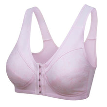 Load image into Gallery viewer, Women's Solid Color Front Hook Brassiere Ladies Printed Soft Full Cup Bra Underwear
