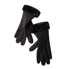 Load image into Gallery viewer, Thermal Gloves Women's Winter Dralon Outdoor Korean Style Sports Cycling Thickened Touch Screen Driving Gloves
