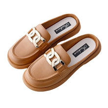 Load image into Gallery viewer, Closed Toe Sandals Women's Shoes Spring Fairy Style Flat Low Heel Slip-on Women's Shoes Fashion Flat for Outdoors Slippers
