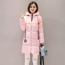 Load image into Gallery viewer, Fall Winter Women Thicken Cotton Padded Hooded Jacket Parka Coat M-XXXL
