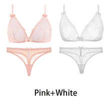 Load image into Gallery viewer, Varsbaby Sexy Transparent Underwear Bra Set 2Pcs

