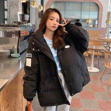 Load image into Gallery viewer, Thicken Warm Women Winter Jacket Fashion Patch Windproof Parkas Coat High Quality Hooded Thicken Cotton Padded Jacket Female 2023

