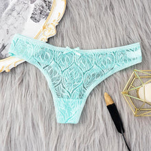 Load image into Gallery viewer, Women Fashion Lace Maple Leaf Printed Panties Ultra-thin Seamless Low-waist Briefs Beauty Hip Pants Underwear
