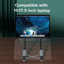 Load image into Gallery viewer, llano 6-Gear Foldable Laptop Stand Portable Aluminum Alloy Notebook Computer Holder Tablet Bracket for 11-17.3 inch Laptop

