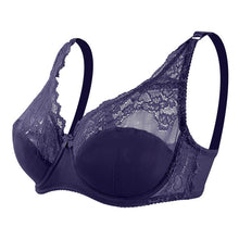 Load image into Gallery viewer, Summer Thin Breathable Sexy Large Size Bra Adjustable with Steel Ring Comfortable Lace Underwear
