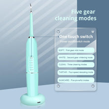 Load image into Gallery viewer, 5 Modes 3200rpm/min Sonic Electric Toothbrush Dental Scaler Calculus Remover Oral Care Tool USB Charge +Intelligent Touch Switch+ Bracket  + 4 Heads
