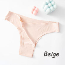Load image into Gallery viewer, Sexy Seamless Ice Silk Stretch Comfortable Panties Low Waist Thong Women's Ultra-thin Bikini Panties
