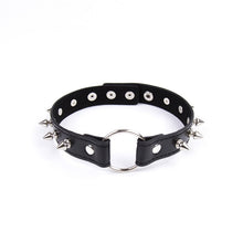 Load image into Gallery viewer, Women Sexy Mask Half face fox Cosplay Leather sex Mask Halloween Party Mask Masquerade Ball Fancy Masks Punk collar
