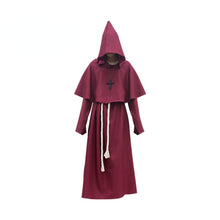 Load image into Gallery viewer, Monk Costume Wizard Priest Cos Costume Halloween Grim Reaper Robe Cosplay Costume
