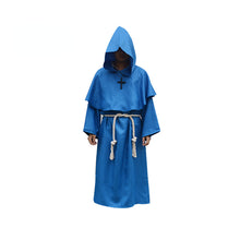 Load image into Gallery viewer, Monk Costume Wizard Priest Cos Costume Halloween Grim Reaper Robe Cosplay Costume
