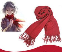 Load image into Gallery viewer, Attack on Titan Mikasa Levi Ackerman Scarf Cosplay Costume Shingeki no Kyojin Red / White Scarves Halloween Costume
