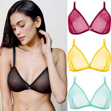 Load image into Gallery viewer, Varsbaby Women Sexy 2Pcs  See-Through Plus Size Sexy Lingerie Bra
