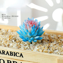 Load image into Gallery viewer, Blue Series Artificial Succulent Pant Flower Head Creative DIY Accessories Flower Arrangement Artificial Flower Plant Wall Supplies Green Plant
