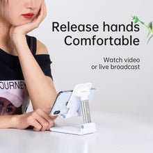 Load image into Gallery viewer, Mobile Phone Stand Foldable Portable Tablet Bracket Adjustable Desktop Phone Holder for iPhone Samsung iPad Air Oppo Vivo HUAWEI Xiaomi
