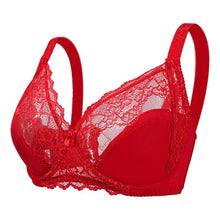 Load image into Gallery viewer, Lace Underwear EF Cup Bra Adjustment Large Breasts Showing Small Comfortable Steel Rings Women's Bras
