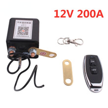 Load image into Gallery viewer, DC12V Universal Dual Battery Isolator Switch Relay Integrated For Motorcycle/Car/RV With Wireless Remote Control Disconnect
