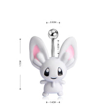 Load image into Gallery viewer, Funmor Rabbit Shape Navel Belly Button Rings For Women Summer Kawaii Animal Body Piercing Jewelry Bikini Tragus Nombril Ombligo
