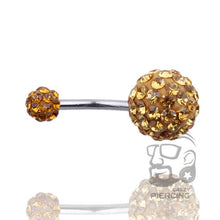 Load image into Gallery viewer, Belly Button Ring Sexy Shiny Navel Belly Button Ring Barbell Rhinestone Body Piercing Jewelry
