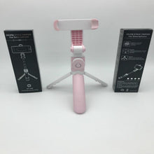 Load image into Gallery viewer, Tabletop Tripod Extender Selfie Stick For Iphone Integrated Universal Phone Holder BT Remote

