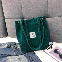 Load image into Gallery viewer, Fashion Women Corduroy Pure Color Shoulder Bag Satchel Tote Hand Bag Travel Bag
