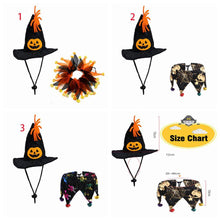 Load image into Gallery viewer, Supplies Cosplay Pet Accessories Halloween Cat Collar Cat  Costume Pet Hat Cat Pumpkin Hat
