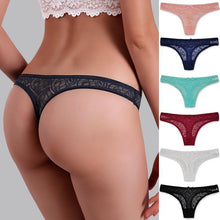 Load image into Gallery viewer, Women Fashion Lace Maple Leaf Printed Panties Ultra-thin Seamless Low-waist Briefs Beauty Hip Pants Underwear
