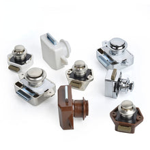 Load image into Gallery viewer, Door lock  Camper Car Push Lock Cabinet Drawer Latch Button Locks Furniture Hardware
