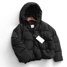 Load image into Gallery viewer, Winter Hooded Parkas Women Large Size Thicken Women Winter Jacket Windproof Solid Color Cotton Padded Jacket Female
