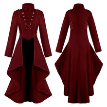 Load image into Gallery viewer, Aominuo Perfect DLWomen Gothic Steampunk Button Lace Corset Halloween Costume Coat Tailcoat Jacket
