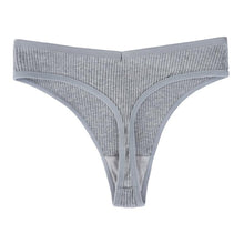 Load image into Gallery viewer, Cotton G-string Panties Comfortable Casual T Back Low Waist Thong Intimate Lingerie Women's Underwear
