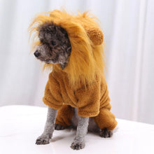 Load image into Gallery viewer, Pet Dog Cat Cartoon Lion Outfits Halloween Christmas Cosplay Hoodie Costume Autumn Winter Clothing for Holiday Party

