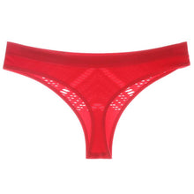 Load image into Gallery viewer, Women's Underwear Panties Sexy Hollow Out Mesh Thong Middle-waist Large Size Breathable Comfortable Fashion Lingerie
