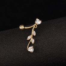 Load image into Gallery viewer, Charming Pendant Belly Piercing Ring Titanium Dangle Belly Button Rings Navel Piercing Jewelry
