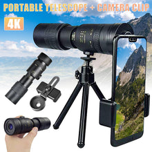 Load image into Gallery viewer, 4K 10-300X40mm Super Telephoto Zoom Monocular Telescope Portable
