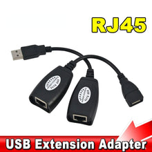 Load image into Gallery viewer, USB 2.0 Extender Adapter male and Female Up To 150ft Using CAT5/CAT5E/6 RJ45 Lan Network Ethernet Repeater Cable
